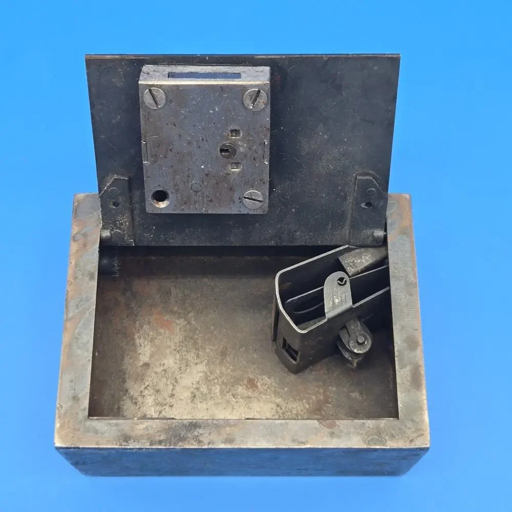 Antique W.F. Burns Coin/Paper Savings Bank - No Key